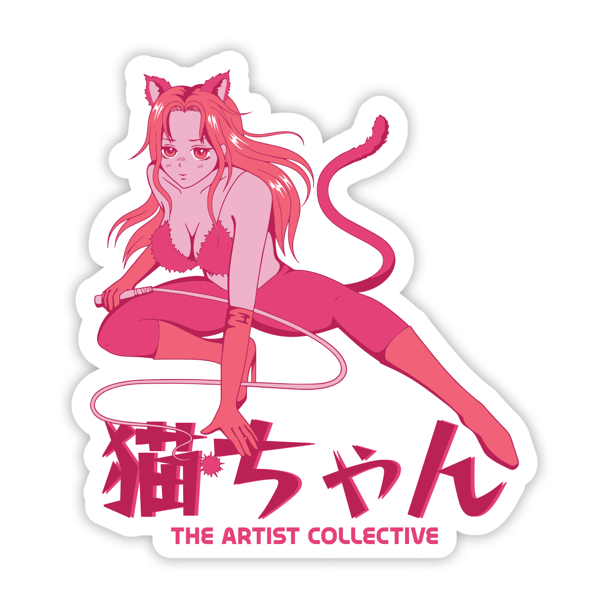 Kanji Kitty Sticker