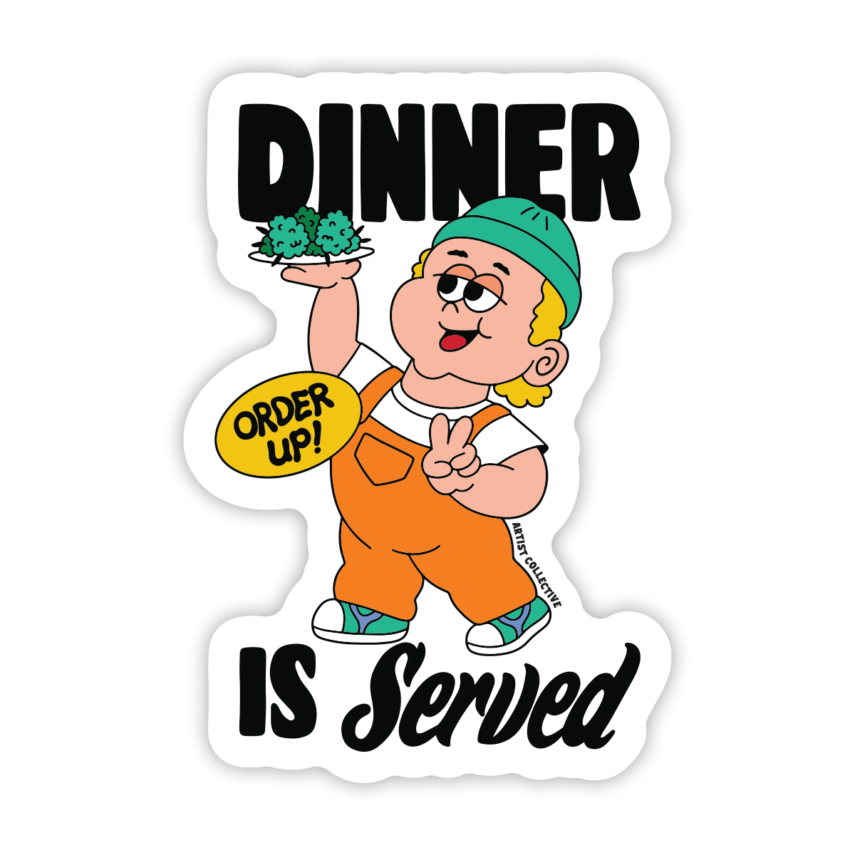 Dinner Is Served Sticker