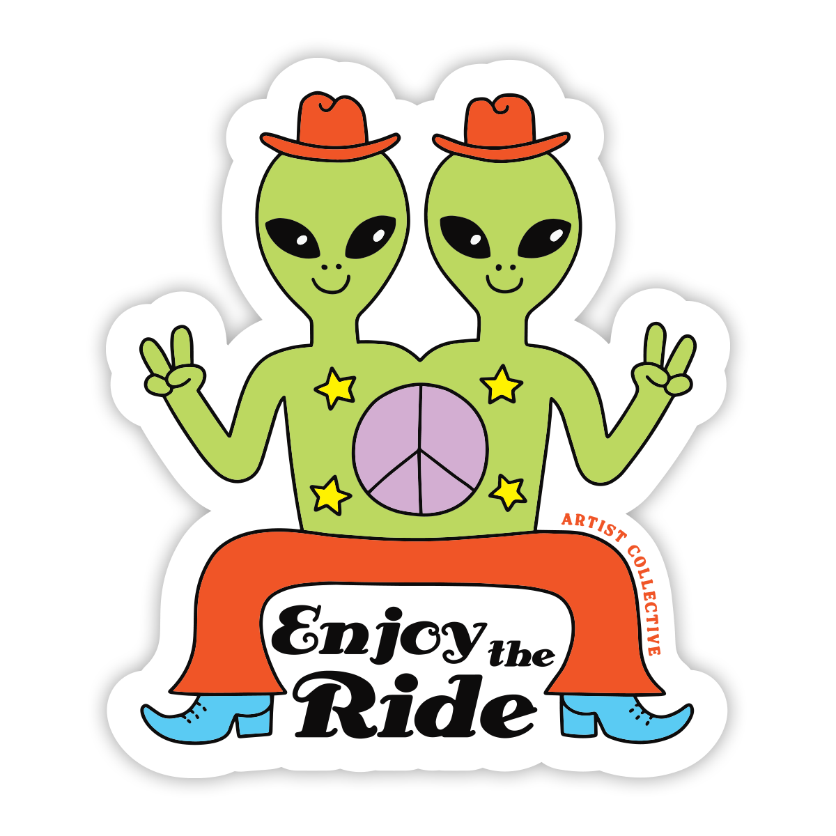 Enjoy The Ride Sticker – The Artist Collective