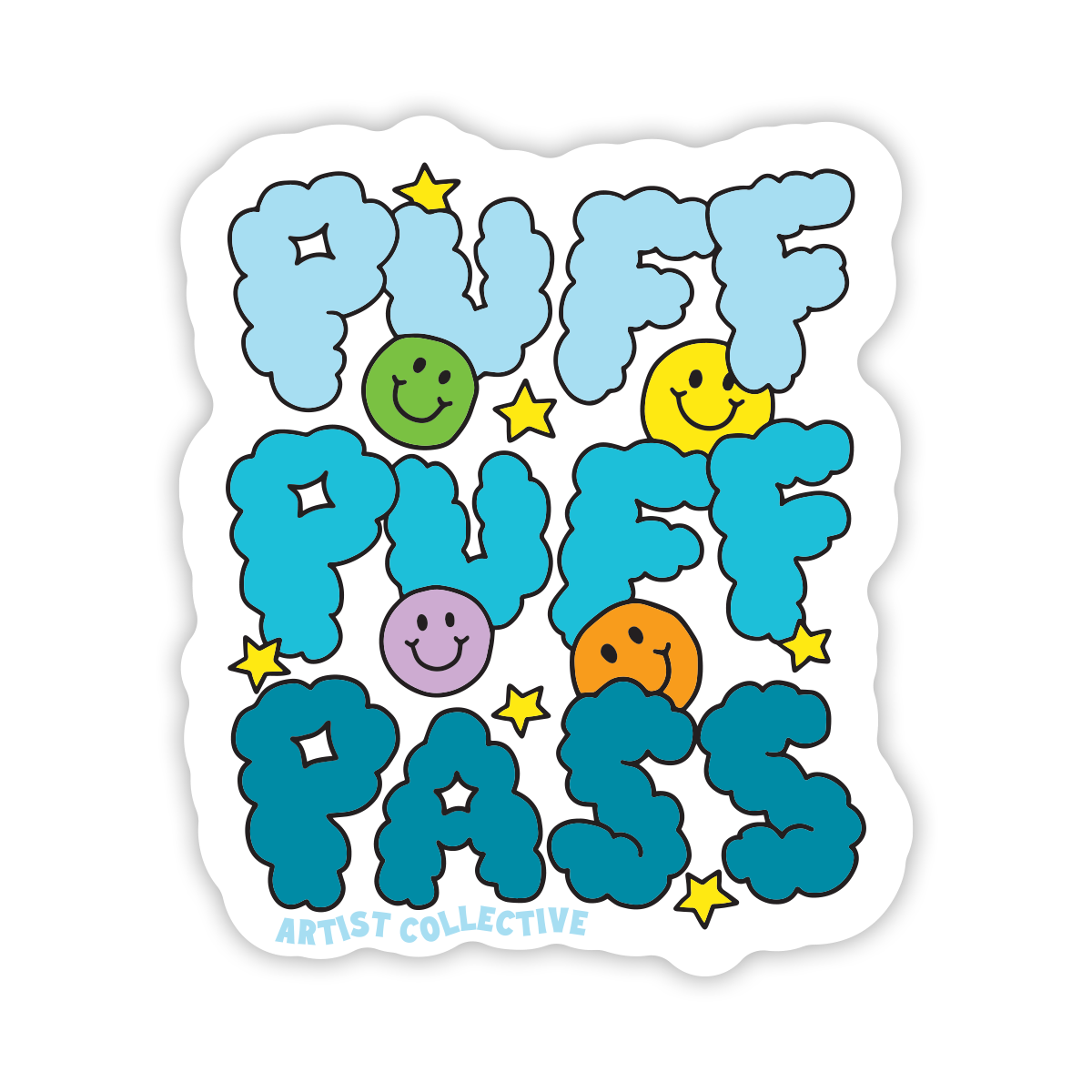 Puff Puff Pass Sticker