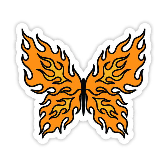 Butterfly Flame Sticker