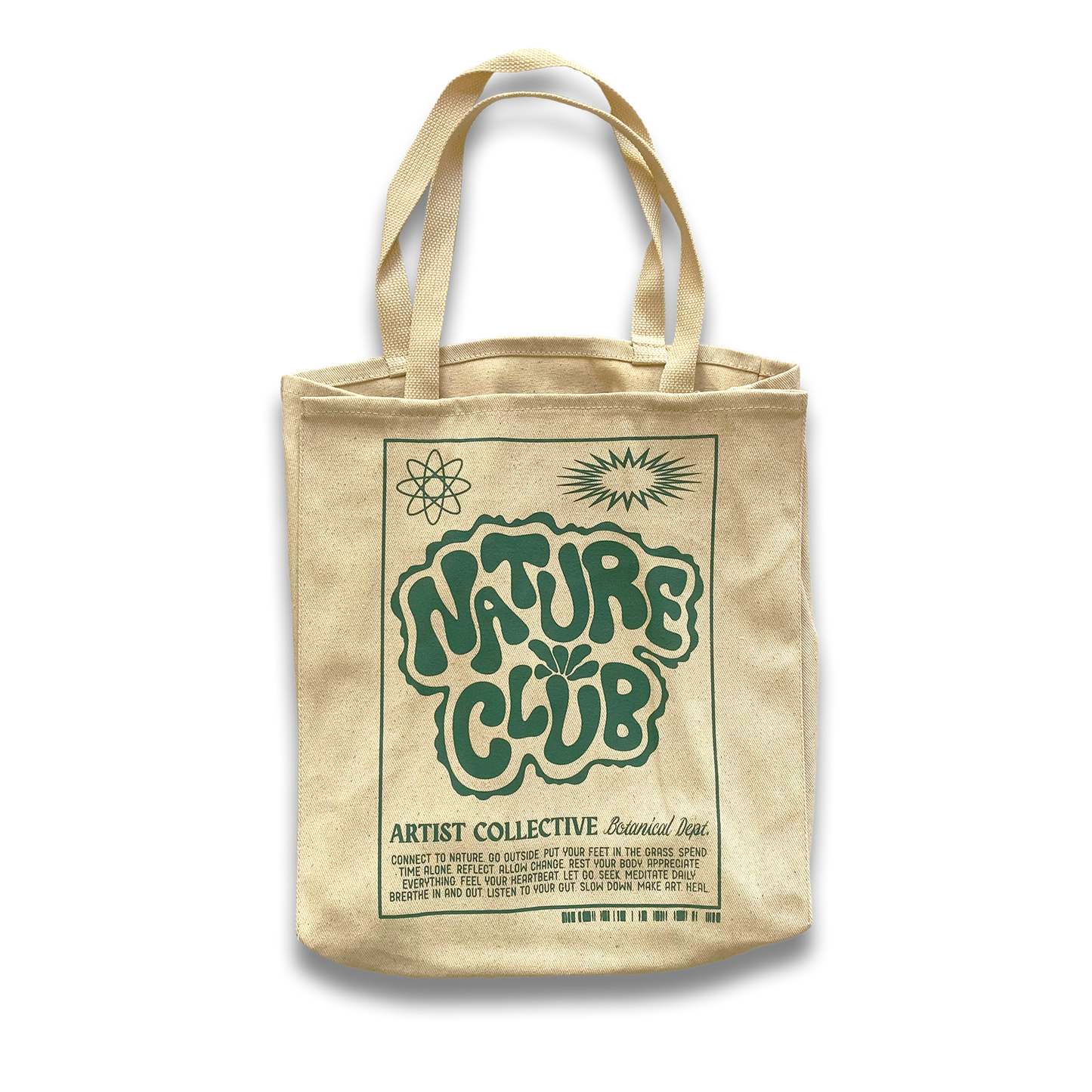 Nature Club Canvas Tote Bag