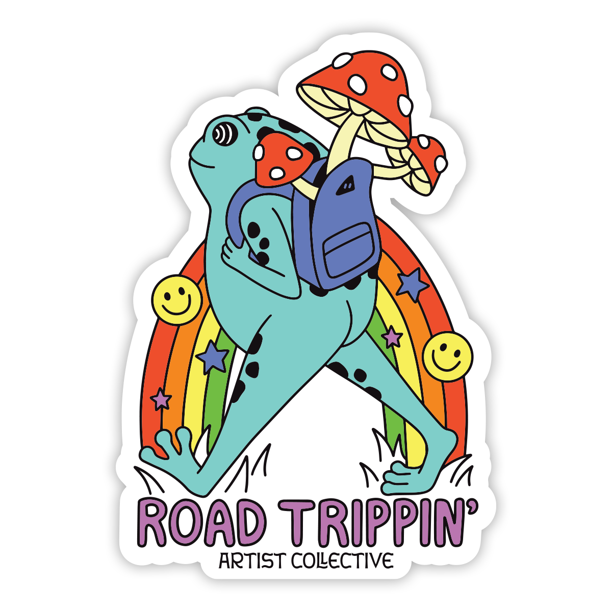 Road Trippin Sticker
