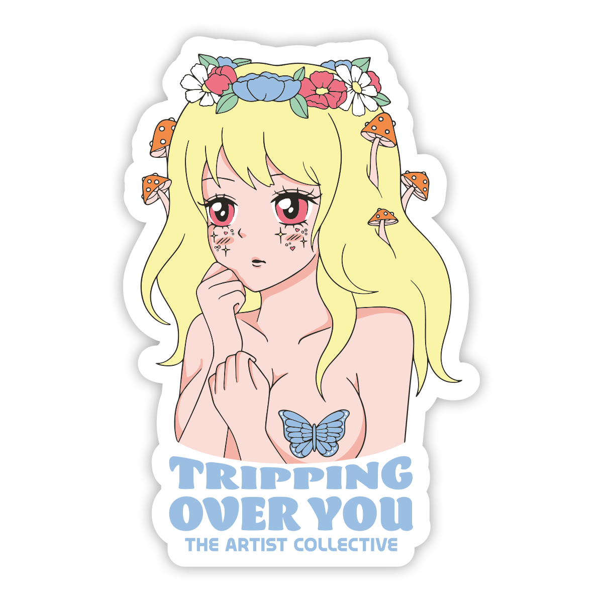 Tripping Over You Sticker