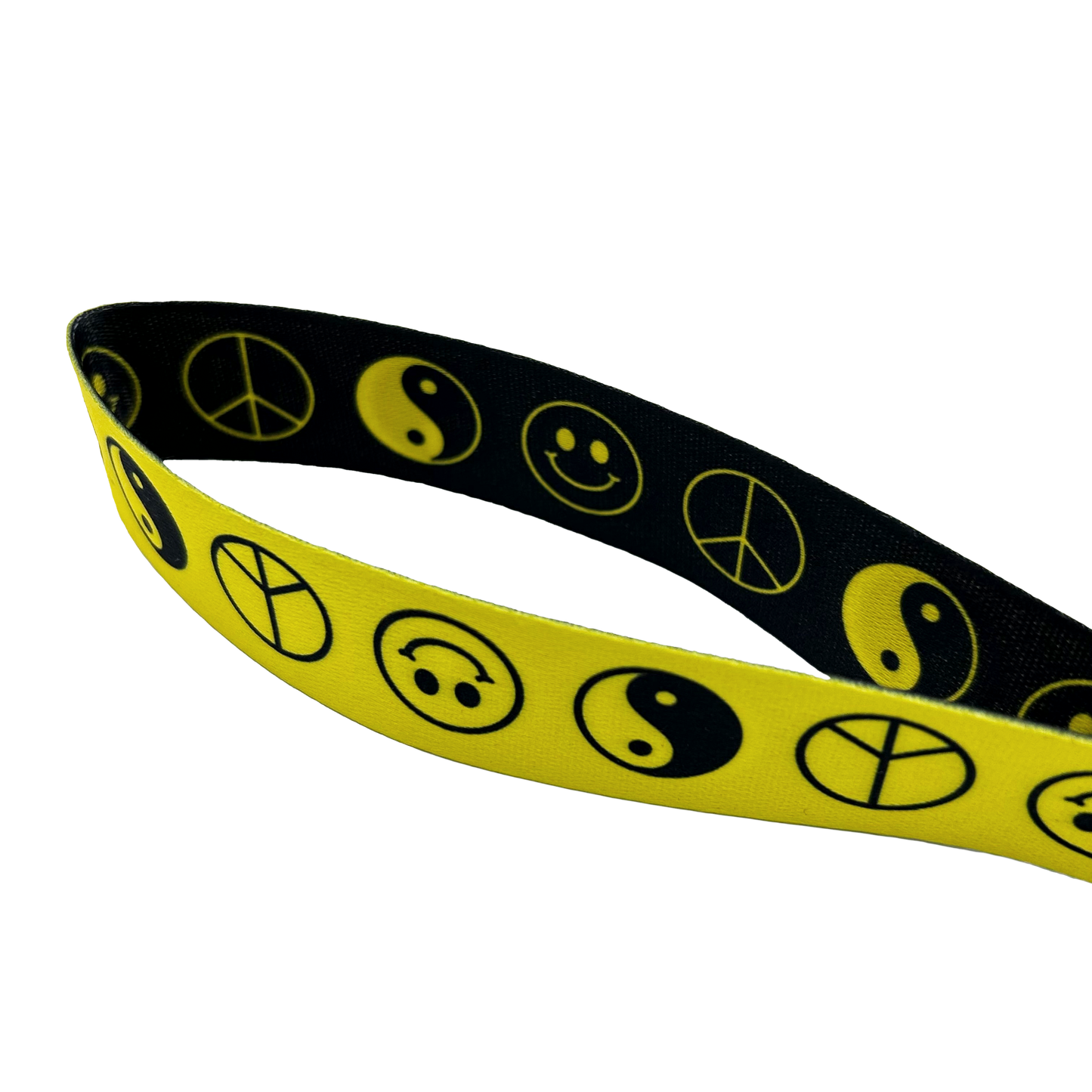 Peace Smiley Wrist Lanyard