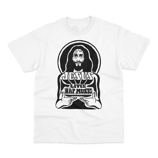Jesus Loves Rap Music Tee Shirt